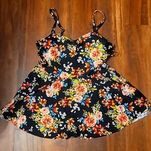 💖 gorgeous floral one piece swim dress wire-free with built in bra cups